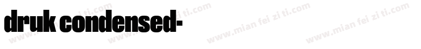 druk condensed字体转换
